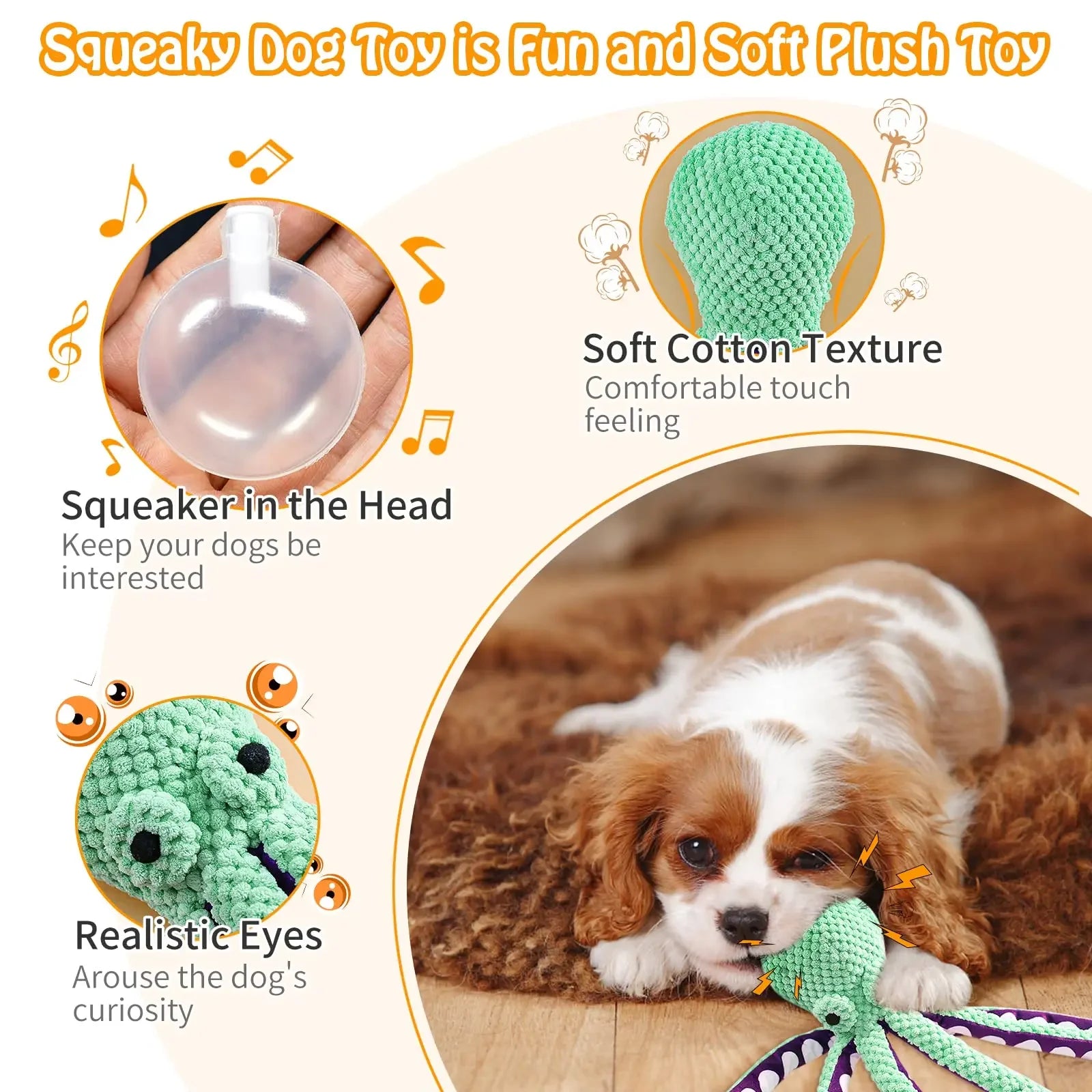 Interactive Octopus Chew Toy for Dogs
