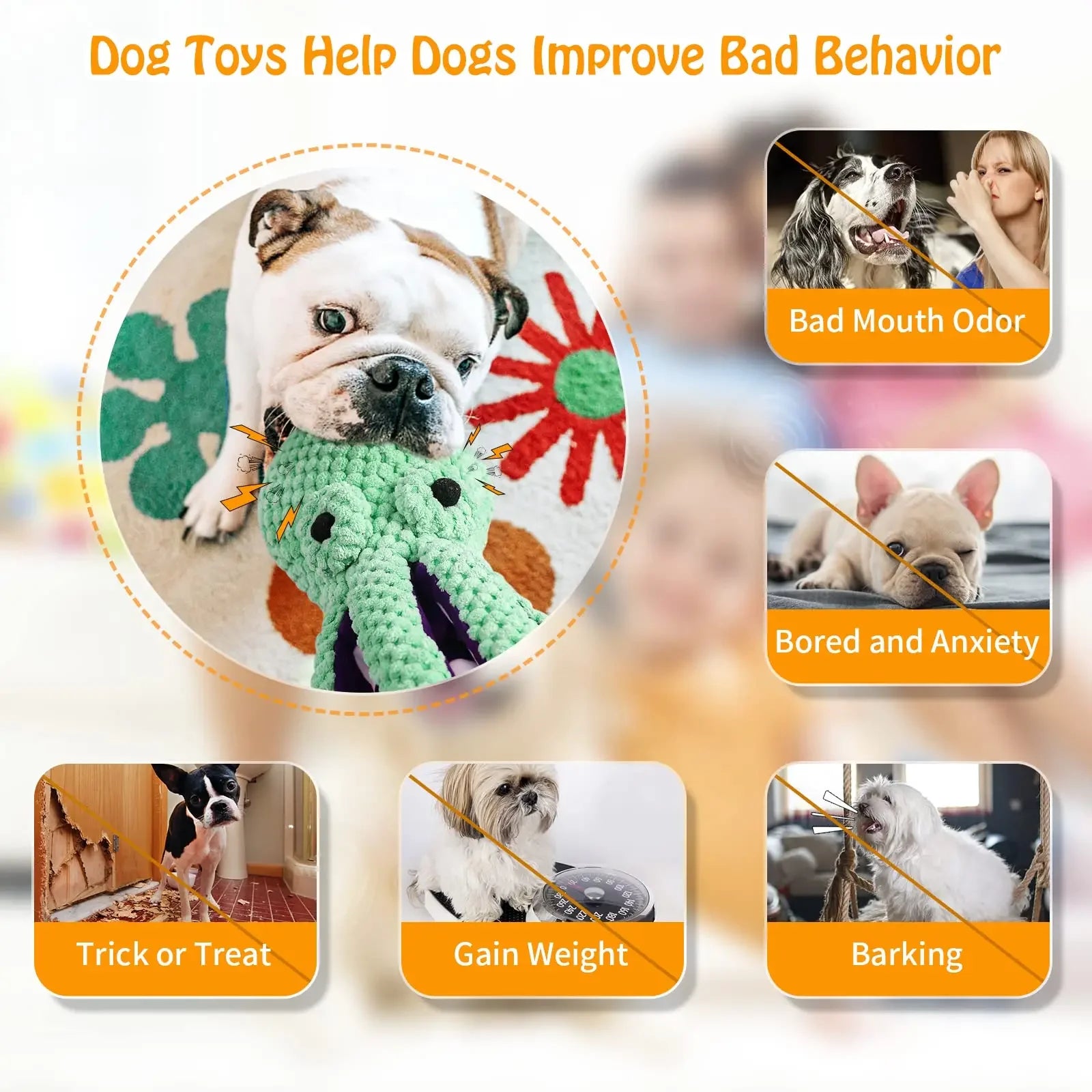 Interactive Octopus Chew Toy for Dogs